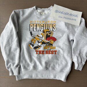 90s Taz Looney Tunes Pittsburgh Penguins Sweatshirt NHL Penguins Hockey Shirt